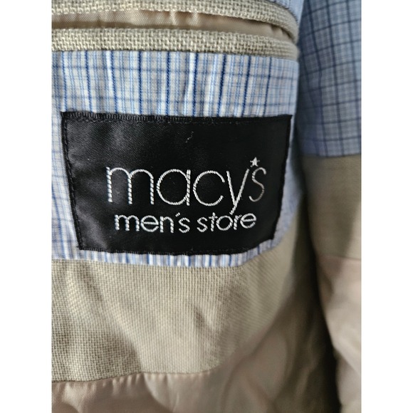 Ralph Lauren Linen Blend Blazer Mens‎ Size 42R  Beige Modern Fit - Picture 4 of 9